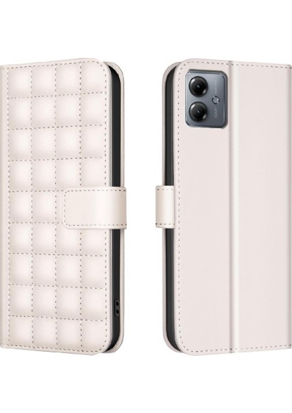 Motorola Moto G14 4g Iş Basit Tarzı Pu Deri Kart Için Flip Case (Yurt Dışından)