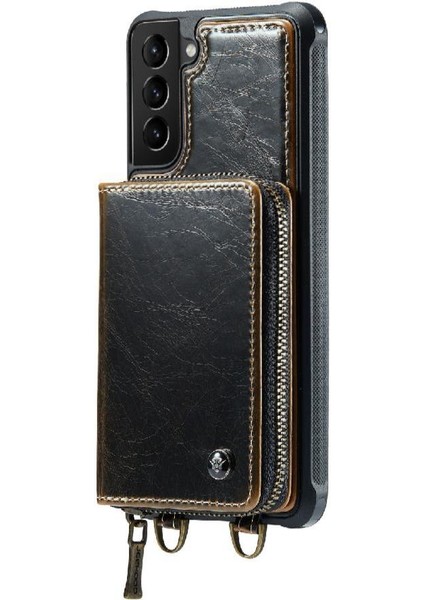Samsung Galaxy S21 360&DEG; Koruma Çift Kayış Şık ve Cüzdan (Yurt Dışından) fırsatları