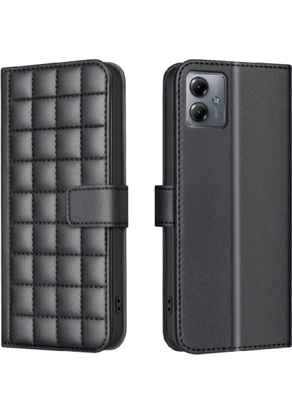 Motorola Moto G14 4g Iş Basit Tarzı Pu Deri Kart Için Flip Case (Yurt Dışından)