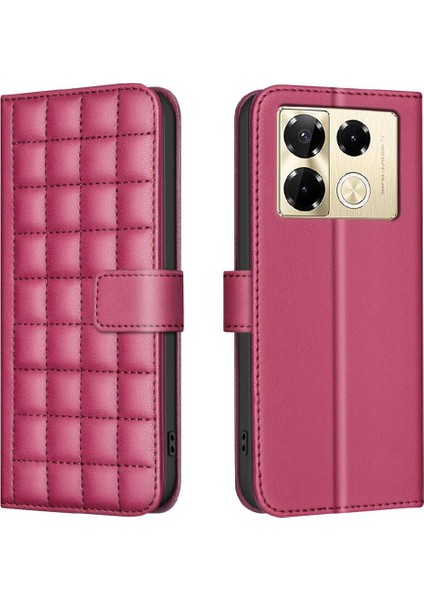 Infinix Not Için Flip Case 40 Pro 4g/5g Kart Yuvaları Tutucu Cüzdan Pu Basit (Yurt Dışından)