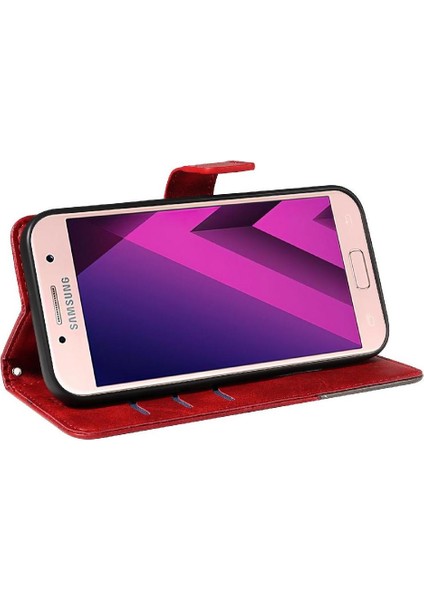 Samsung Galaxy A3 2017 Deri Telefon Koruma Çantası ile Flip Case (Yurt Dışından)