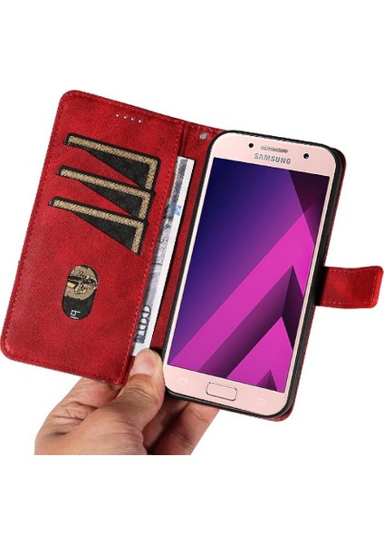 Samsung Galaxy A3 2017 Deri Telefon Koruma Çantası ile Flip Case (Yurt Dışından)