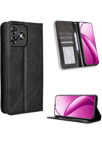 Oukitel C53 Pu Deri Cüzdan Manyetik Kapatma Için Kılıf (Yurt Dışından)