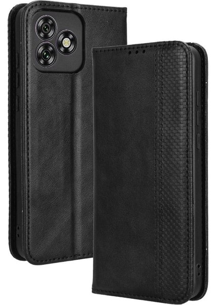 Oukitel C53 Pu Deri Cüzdan Manyetik Kapatma Için Kılıf (Yurt Dışından)