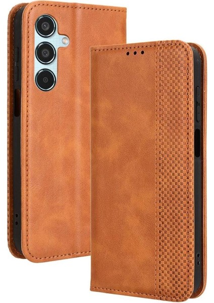 Samsung Galaxy M35 5g Cüzdan Manyetik Kapatma Pu Deri Kılıf (Yurt Dışından)