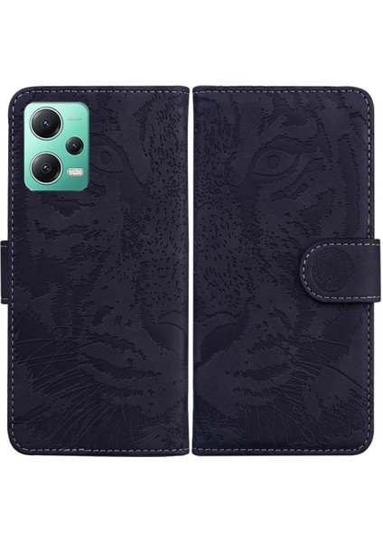 Xiaomi Redmi Not 12 Için Flip Case 5g Deri Cüzdan Kabartmalı Sevimli Kaplan (Yurt Dışından)