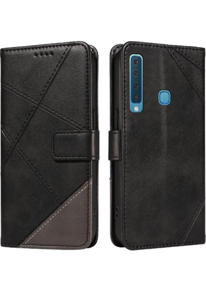 Samsung Galaxy A9 2018 Deri Telefon Koruma Çantası Için Flip Case ve (Yurt Dışından)