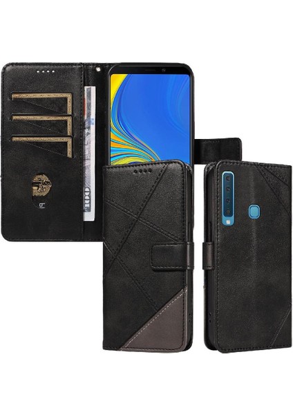 Samsung Galaxy A9 2018 Deri Telefon Koruma Çantası Için Flip Case ve (Yurt Dışından)