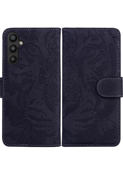 Samsung Galaxy A54 5g Için Flip Case Kabartmalı Sevimli Kaplan Kickstand Deri (Yurt Dışından)