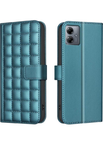 Motorola Moto G14 4g Iş Basit Tarzı Pu Deri Kart Için Flip Case (Yurt Dışından)