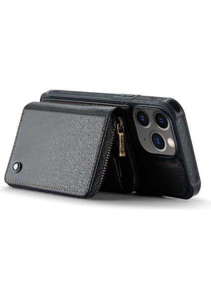 IPhone 11 Pro Rfıd Engelleme Cüzdan Çift Kayış Şık ve 360&DEG; Için Kılıf (Yurt Dışından)
