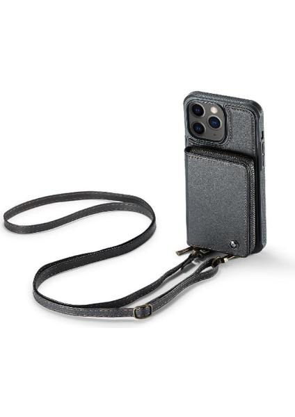 IPhone 11 Pro Rfıd Engelleme Cüzdan Çift Kayış Şık ve 360&DEG; Için Kılıf (Yurt Dışından)