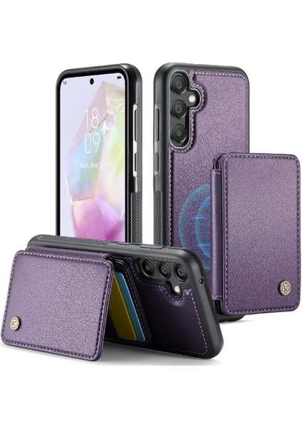 Samsung Galaxy A35 Manyetik Standı Fonksiyonu 2 1 Rfıd Cüzdan (Yurt Dışından)