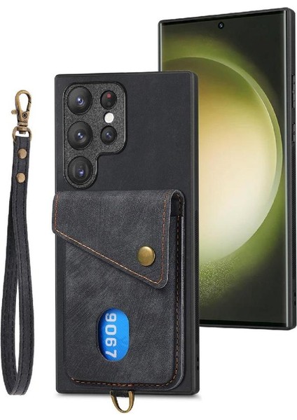 Samsung Galaxy S23 Ultra Premium Deri Kart Yuvası Ayrılabilir (Yurt Dışından) fırsatları