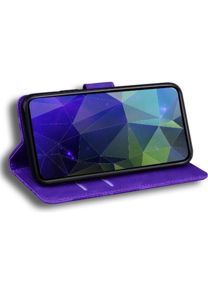 Tecno Camon 20 Pro 5g Kickstand Koruyucu Deri Cüzdan Için Flip Case (Yurt Dışından)