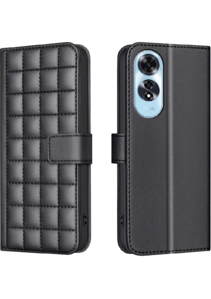 Oppo A60 4g Iş Basit Tarzı Pu Deri Koruyucu Kart Için Flip Case (Yurt Dışından)