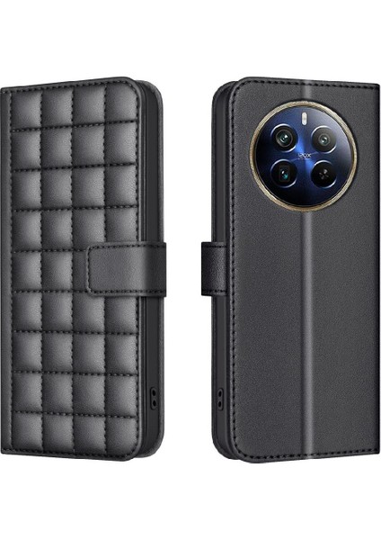 Realme 12 Pro Artı 5g Iş Için Flip Case Basit Stil Cüzdan Kart Pu (Yurt Dışından)