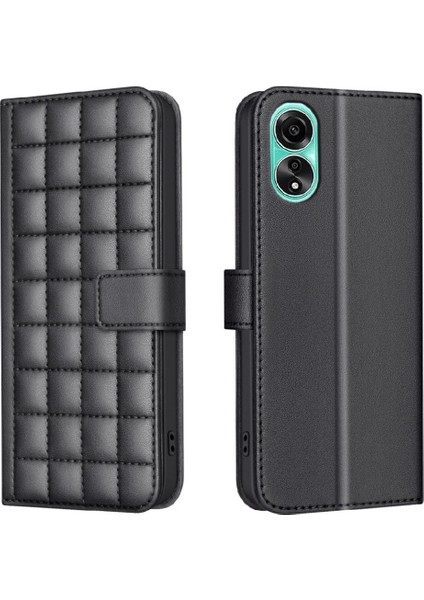 Oppo A78 4g Pu Deri Iş Için Flip Case Basit Tarzı Kart Yuvaları (Yurt Dışından)