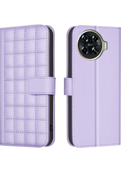 Tecno Spark 20 Pro Artı Cüzdan Pu Deri Kart Yuvaları Tutucu Için Flip Case (Yurt Dışından)
