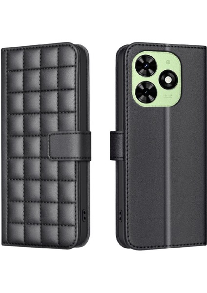 Tecno Spark Için Flip Case 2024 Iş Basit Tarzı Pu Deri Kart Gitmek (Yurt Dışından)