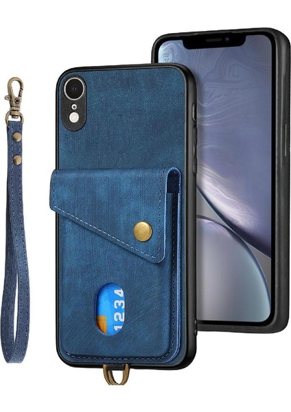 IPhone Xr Kart Yuvası Ayrılabilir Kordon Manyetik Kapatma Prim (Yurt Dışından)