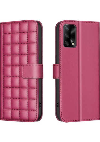 Oppo A74 4G/A95 4g Cüzdan Iş Basit Tarzı Kart Yuvaları Için Flip Case (Yurt Dışından)