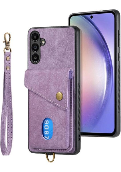 Samsung Galaxy A54 5g Premium Deri Kart Yuvası Manyetik Kapatma (Yurt Dışından) fiyatları