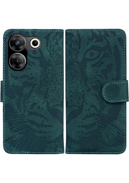 Tecno Camon 20 Pro 5g Kickstand Koruyucu Deri Cüzdan Için Flip Case (Yurt Dışından)