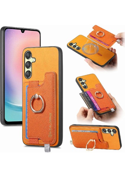Samsung Galaxy A24 Halka Standı Tutucu Cüzdan Magsafe Uyumlu (Yurt Dışından)