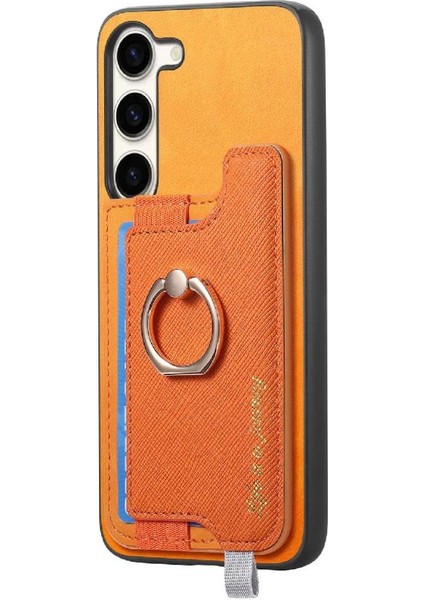 Samsung Galaxy S23 Cüzdan Manyetik Halka Standı Tutucu Magsafe Için Kılıf (Yurt Dışından)