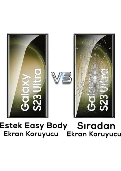 Galaxy S24 Ultra Zore Hizalama Aparatlı Estek Easy Body Ekran Koruyucu-Siyah