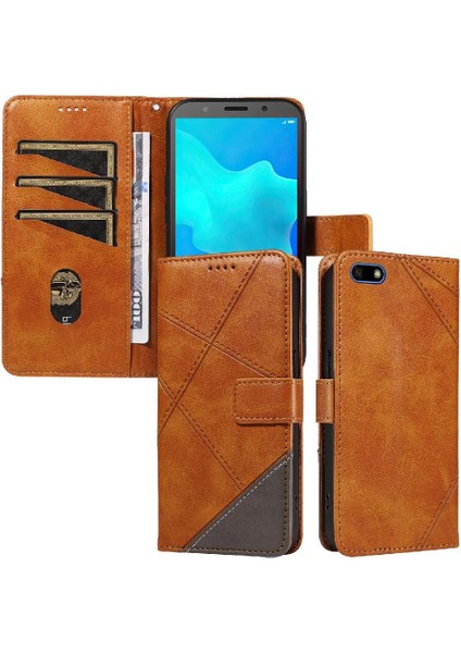 Huawei Y5 Başbakan 2018 Yüksek Kaliteli Deri Telefon Koruma Için Flip Case (Yurt Dışından) indirimleri