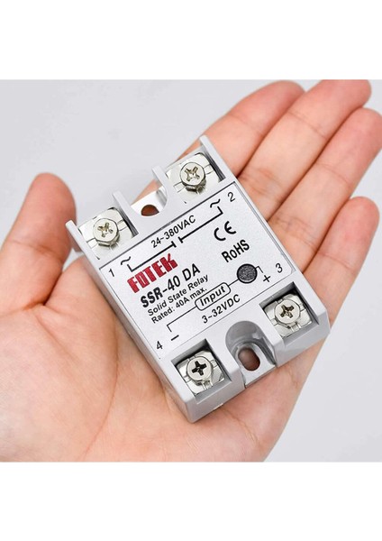 SSR-40DA Ssr Röle 40A Ac 24-380V Tek Fazlı Solid State Röle Elektronik Anahtar