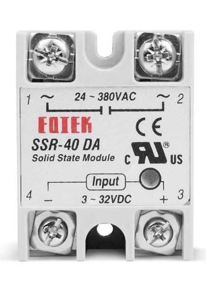 SSR-40DA Ssr Röle 40A Ac 24-380V Tek Fazlı Solid State Röle Elektronik Anahtar