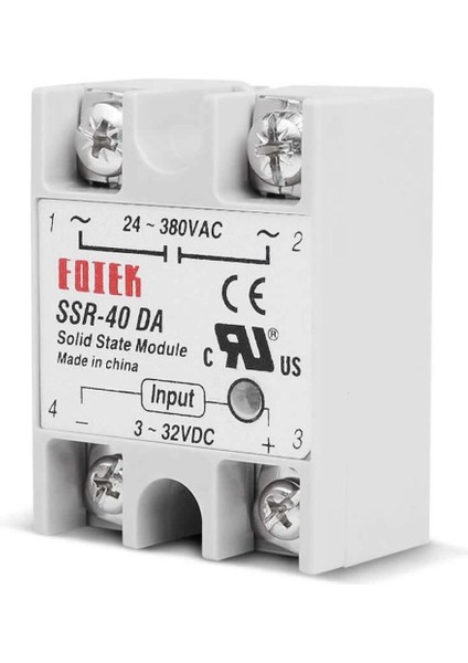 SSR-40DA Ssr Röle 40A Ac 24-380V Tek Fazlı Solid State Röle Elektronik Anahtar