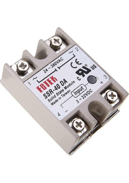 SSR-40DA Ssr Röle 40A Ac 24-380V Tek Fazlı Solid State Röle Elektronik Anahtar