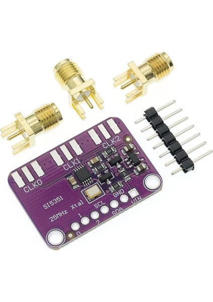 SI5351 8khz / 200MHZ Sinyal Üreteç Modül 3 Kanal Frekans Saat Kare Dalga