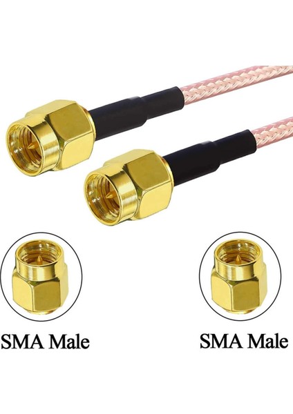 RG316 10CM Sma Erkek Erkek Kablo Rf Uzatma Kablosu Altın Kaplama Soket 0-6ghz Wi-Fi Anten Fpv Lora