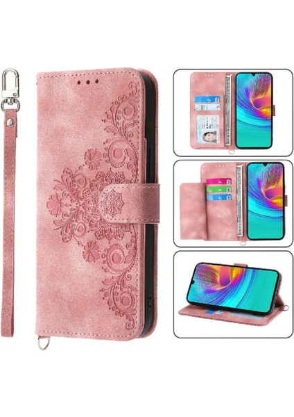 Samsung Galaxy A16 Kabartmalı Bileklik Çoklu Kredi Kartı Için Flip Case (Yurt Dışından) indirimleri