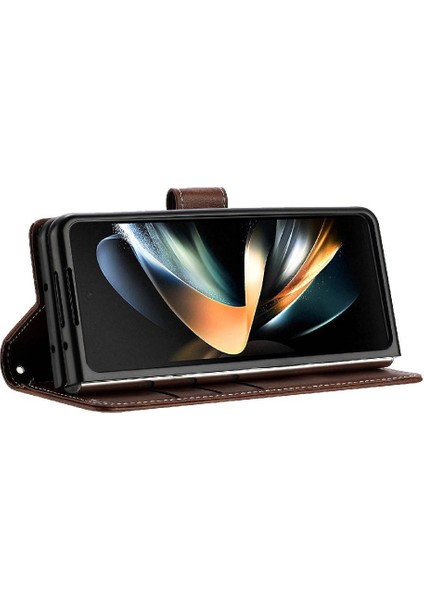 Samsung Galaxy Z Için Flip Case ile 4 5g Kickstand Saf Renk Kat (Yurt Dışından)