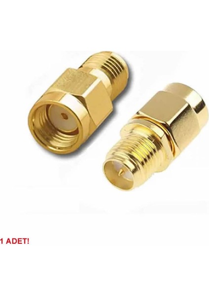 Rp Sma Erkek To Rp Sma Dişi Adaptör Altın Kaplama Soket 0-6ghz Rf Wi-Fi Anten Fpv Lora Helium