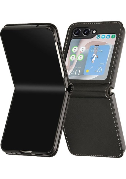 Samsung Galaxy Z Flip 6 5g Için Flip Case Kart Yuvası ile Pu Deri ile (Yurt Dışından)
