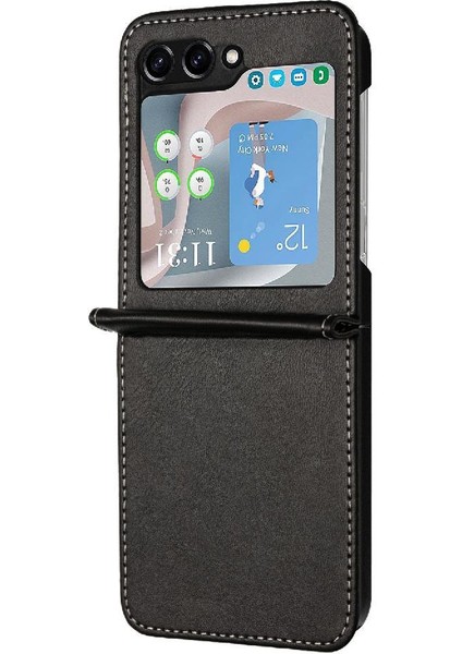 Samsung Galaxy Z Flip 6 5g Için Flip Case Kart Yuvası ile Pu Deri ile (Yurt Dışından)