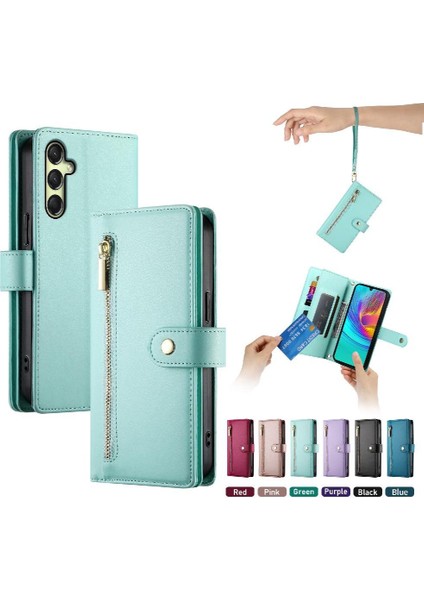Samsung Galaxy A16 Cüzdan Bölmesi Kickstand Kart Yuvaları Için Flip Case (Yurt Dışından)
