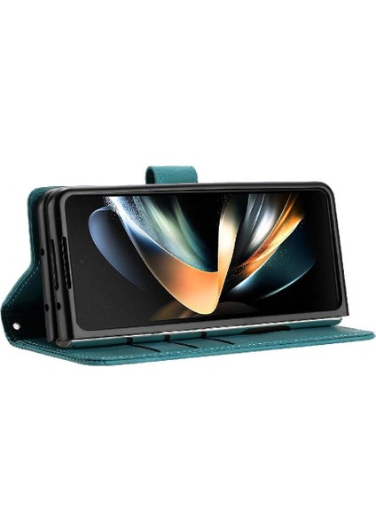 Samsung Galaxy Z Için Flip Case Fold 4 5g Kart Ekleme Cüzdan Pu Deri (Yurt Dışından)