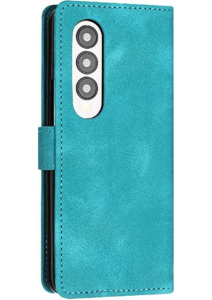 Samsung Galaxy Z Için Flip Case Fold 4 5g Kart Ekleme Cüzdan Pu Deri (Yurt Dışından)