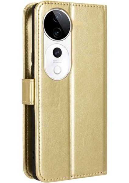 Vıvo S19 Pro 5g Için Kılıf Kapak Çevirin Manyetik Cüzdan Kart Tutucu (Yurt Dışından)