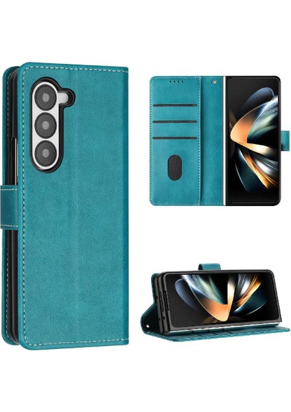 Samsung Galaxy Z Için Flip Case Kart ile Toka Saf Renk ile 6 5g Kat (Yurt Dışından)