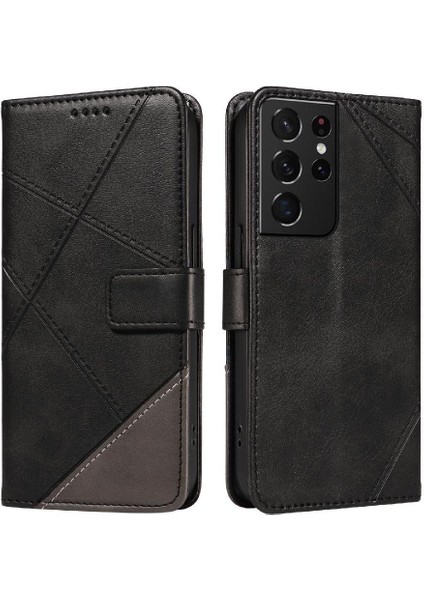 Samsung Galaxy S21 Ultra Yüksek Kalite ve Kart Yuvası ile Flip Case (Yurt Dışından)
