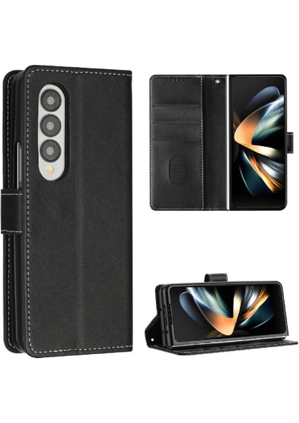 Samsung Galaxy Z Için Flip Case ile 4 5g Kickstand Saf Renk Kat (Yurt Dışından)